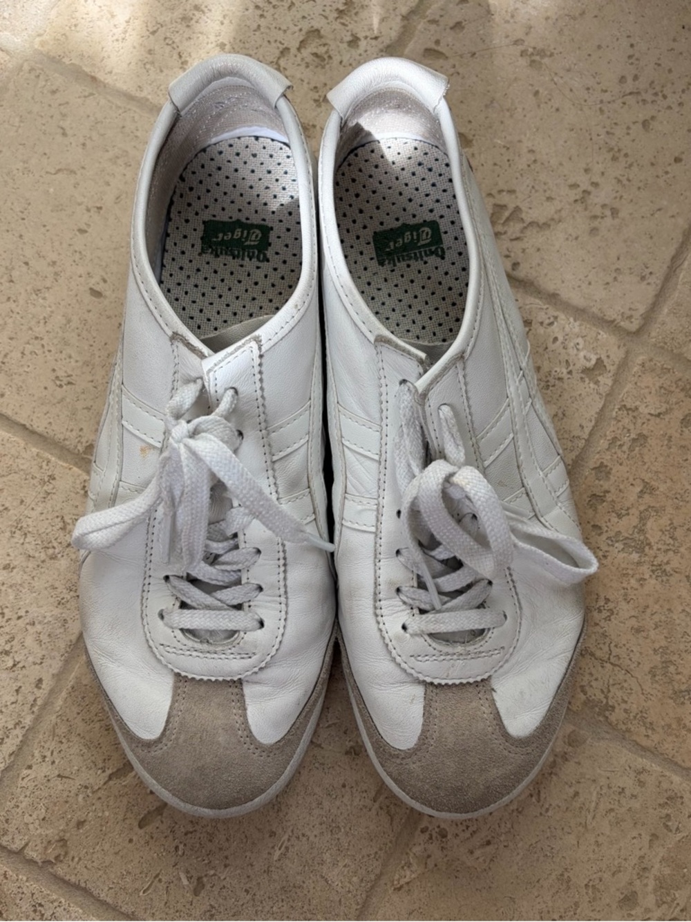 Onitsuka Tiger by Asics White Leather Low-Top Sneakers